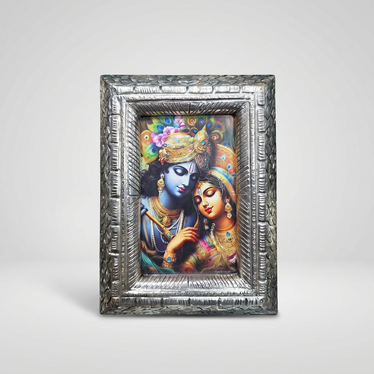Silver Carved Photo Frame