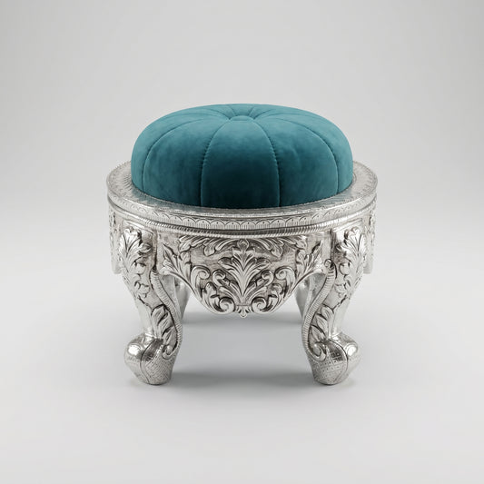 Silver Imperial Stool