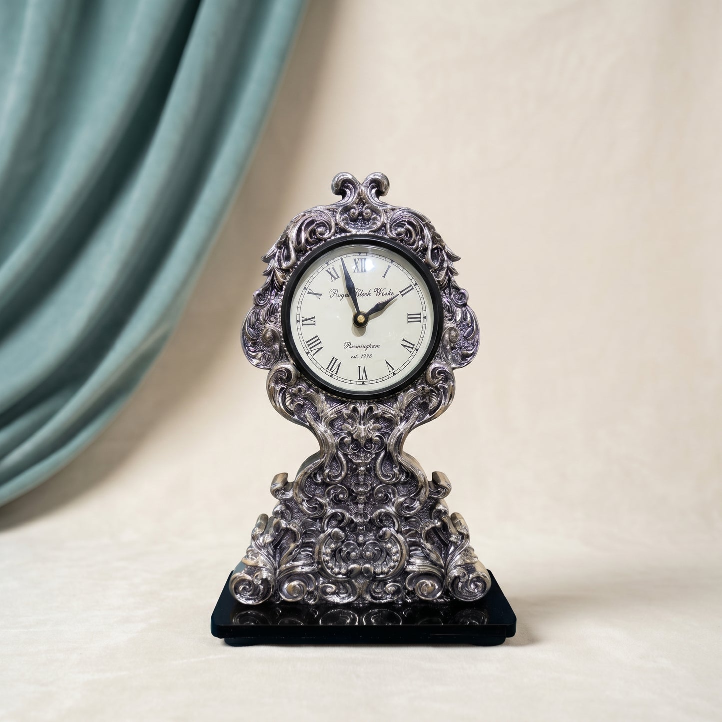 Silver Table Clock