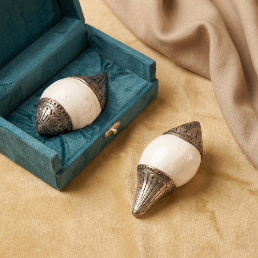Silver Marble Shankh
