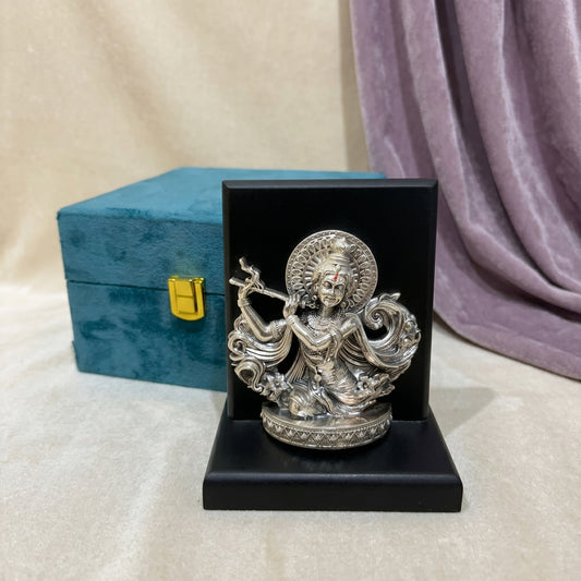 Silver Krishna ji Stand