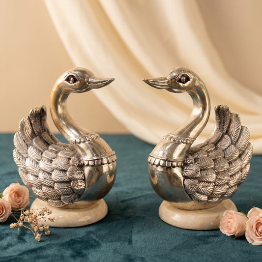 Silver Eternal Swans