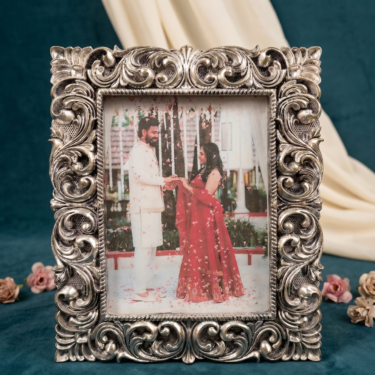 Silver Antique Photo Frame