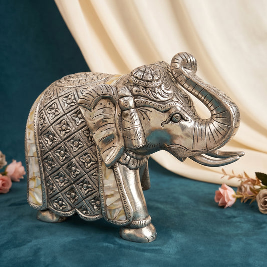 Silver Regal Elephant Pair
