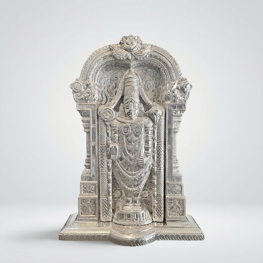 Silver Tirupati ji Idol