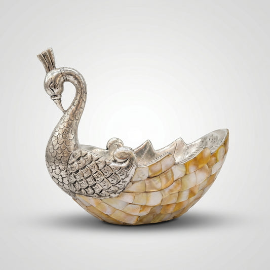 Silver MOP Peacock