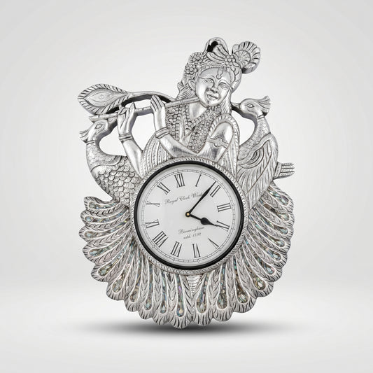 Silver Krishnaji Clock
